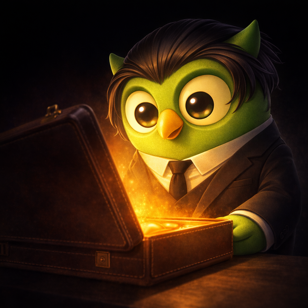 Theo opening the case. The glow on his face.